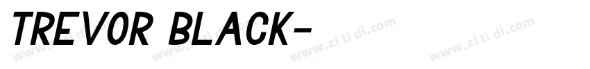 Trevor Black字体转换